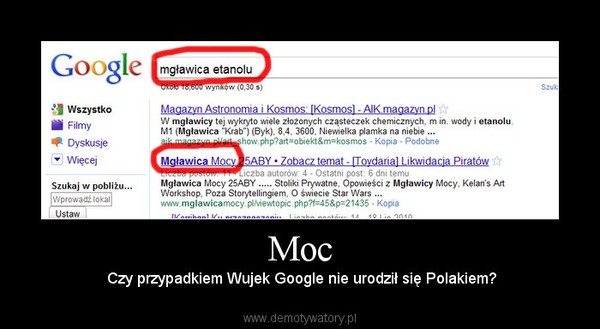 Moc –  Czy przypadkiem Wujek Google nie urodził się Polakiem? 