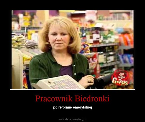 Pracownik Biedronki – po reformie emerytalnej 