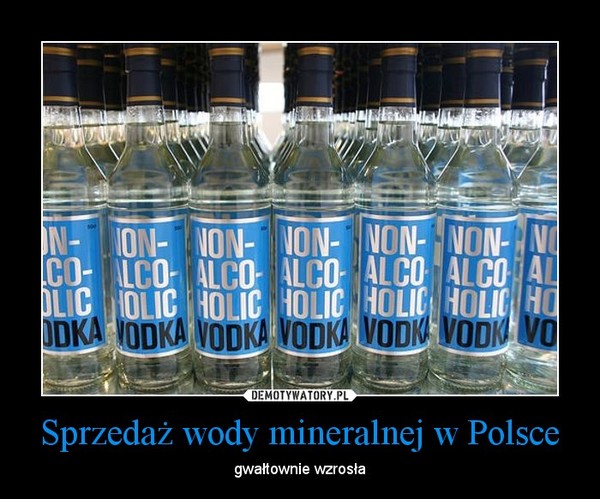 Sprzedaż wody mineralnej w Polsce – gwałtownie wzrosła 