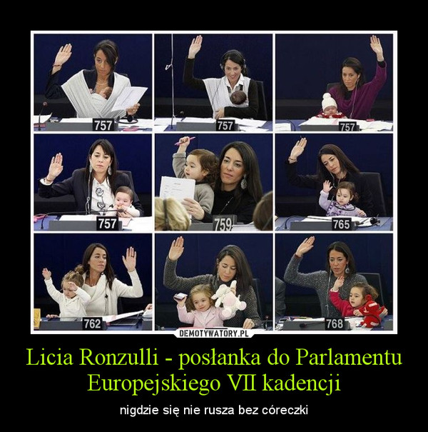 Licia Ronzulli - posłanka do Parlamentu Europejskiego VII kadencji – nigdzie się nie rusza bez córeczki 