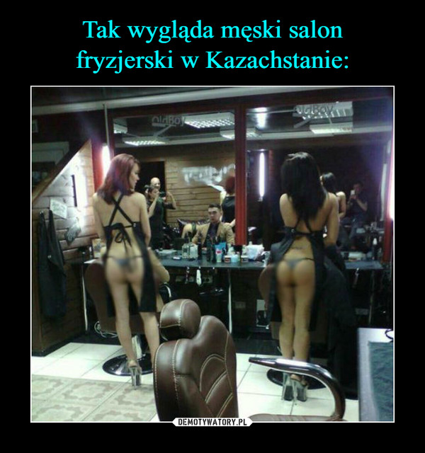Tak wygląda męski salon
fryzjerski w Kazachstanie: