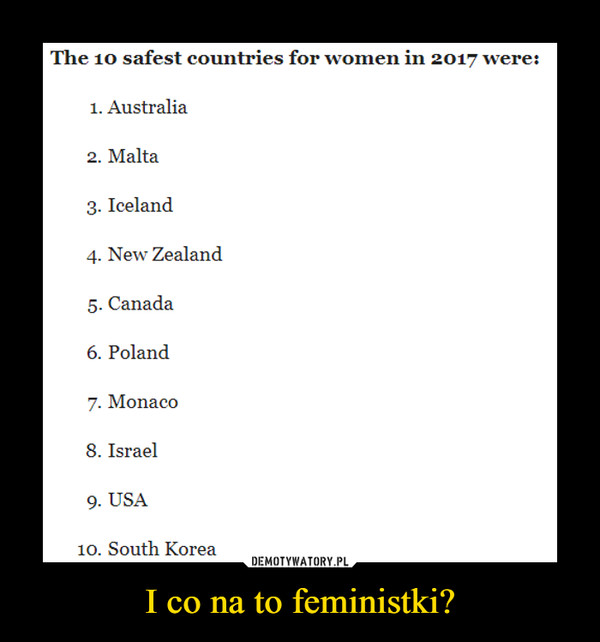 I co na to feministki? –  