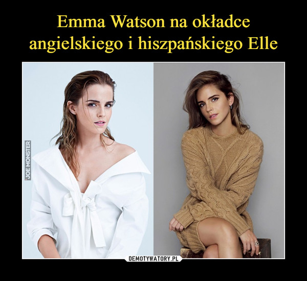 Emma Watson na okładce angielskiego i hiszpańskiego Elle