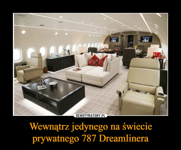 Wewnątrz jedynego na świecie prywatnego 787 Dreamlinera