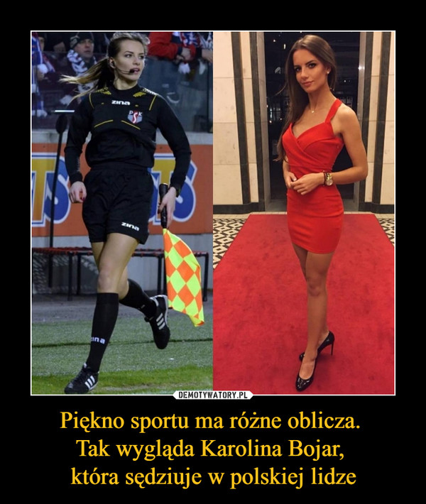 Piękno sportu ma różne oblicza. Tak wygląda Karolina Bojar, która sędziuje w polskiej lidze –  