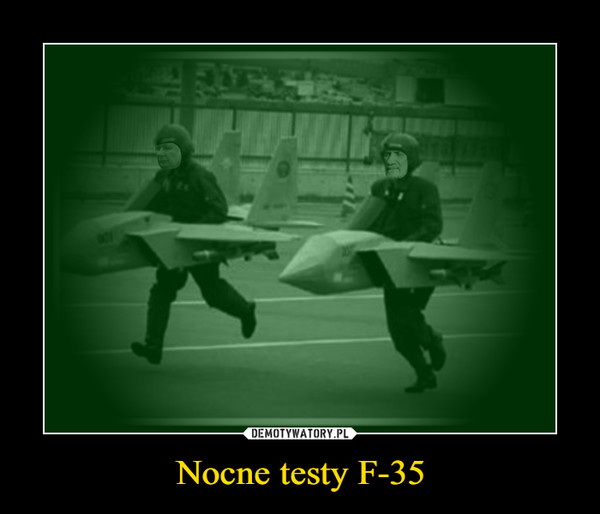 Nocne testy F-35
