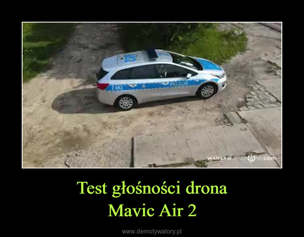 Test głośności dronaMavic Air 2 –  
