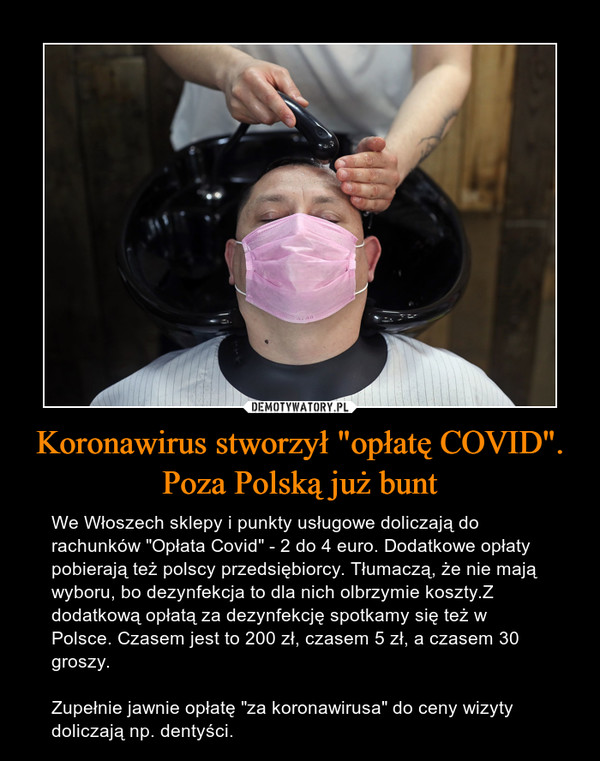 Koronawirus stworzył "opłatę COVID". Poza Polską już bunt