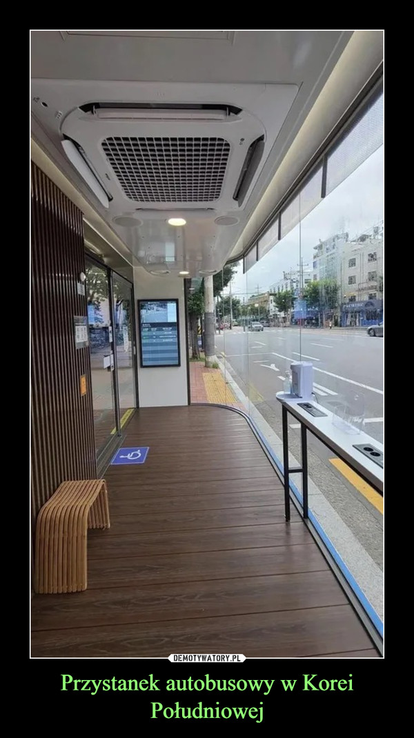 Przystanek autobusowy w Korei Południowej