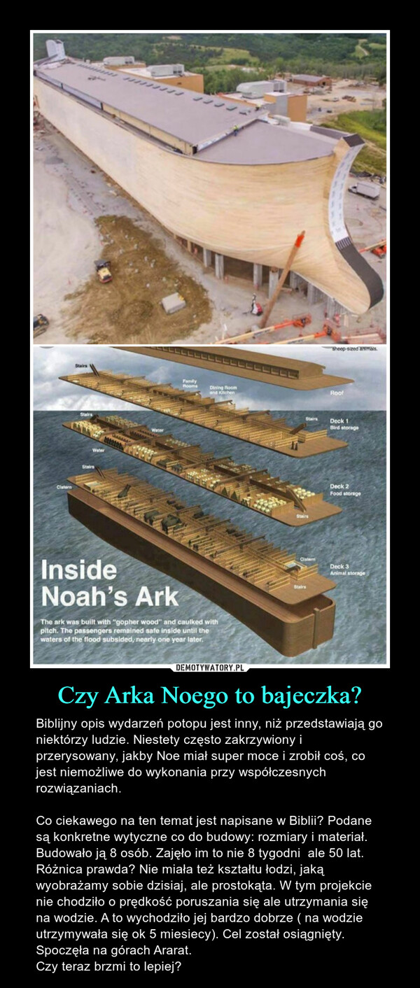 Czy Arka Noego to bajeczka?