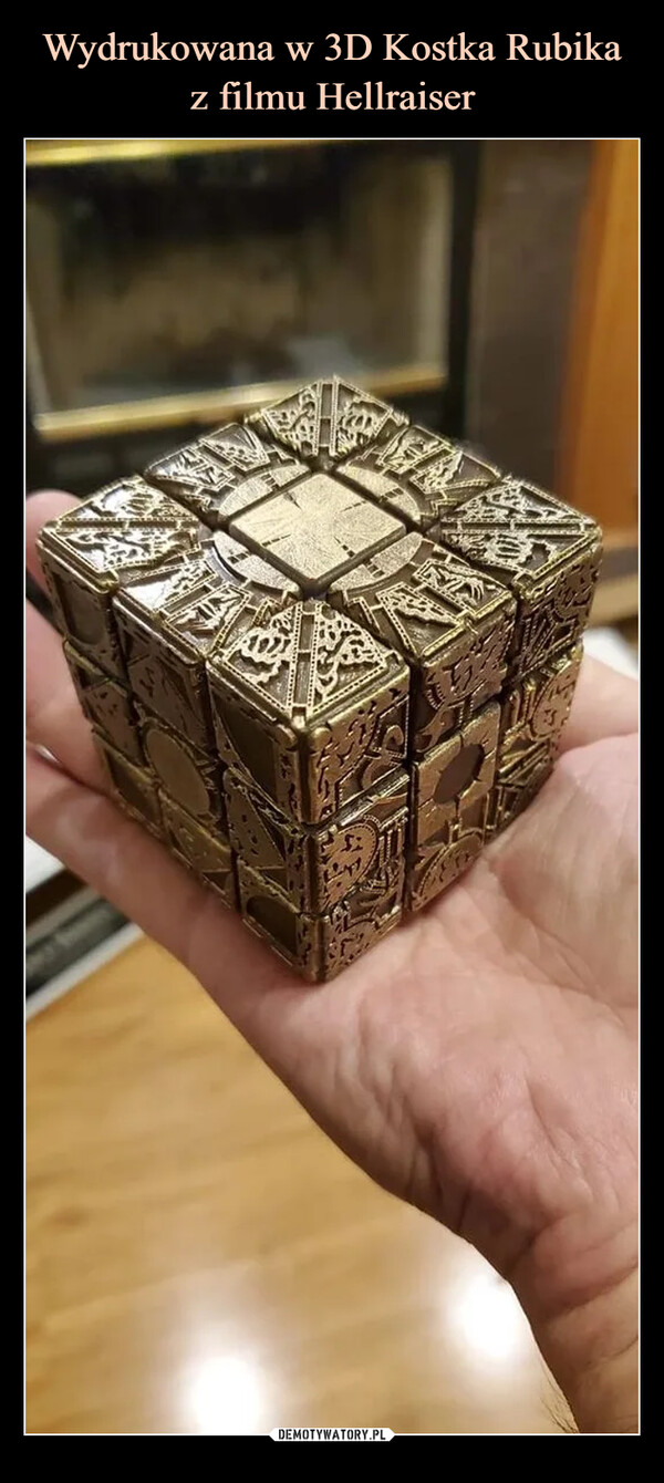 Wydrukowana w 3D Kostka Rubika z filmu Hellraiser