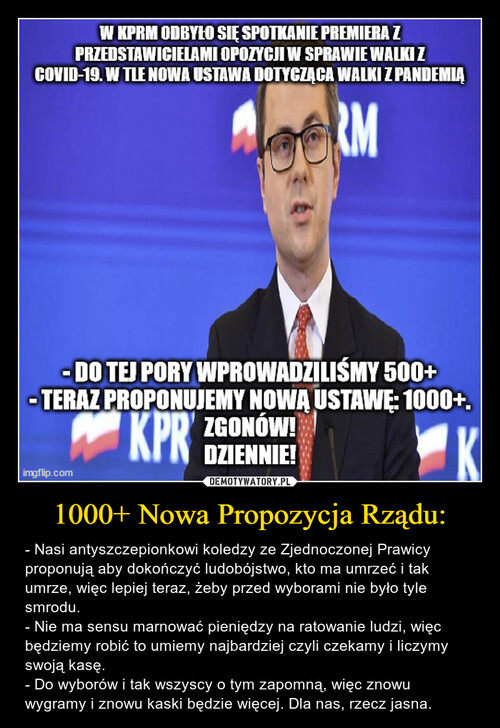 1000+ Nowa Propozycja Rządu: