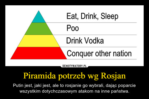 Piramida potrzeb wg Rosjan