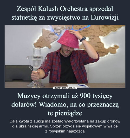 Zespół Kalush Orchestra sprzedał statuetkę za zwycięstwo na Eurowizji Muzycy otrzymali aż 900 tysięcy dolarów! Wiadomo, na co przeznaczą
te pieniądze