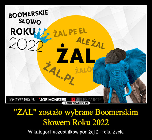 "ŻAL" zostało wybrane Boomerskim Słowem Roku 2022