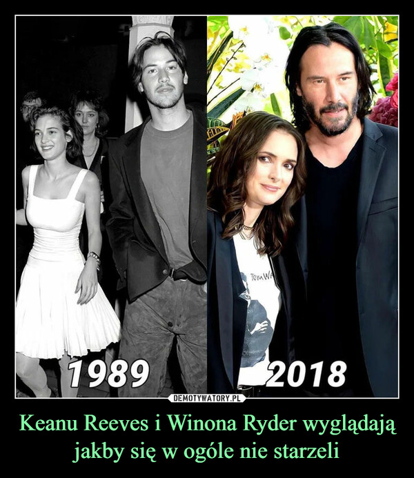 Keanu Reeves i Winona Ryder wyglądają jakby się w ogóle nie starzeli –  