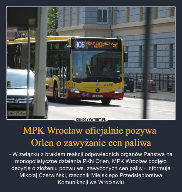 MPK Wrocław oficjalnie pozywa 
Orlen o zawyżanie cen paliwa