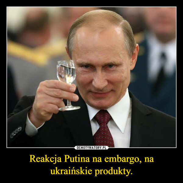 Reakcja Putina na embargo, na ukraińskie produkty. –  THIN