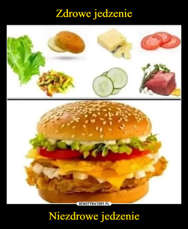 Niezdrowe jedzenie –  